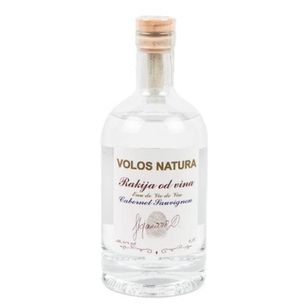 Rakija od vina VOLOS NATURA Cabernet Sauvignon 0,7l 0