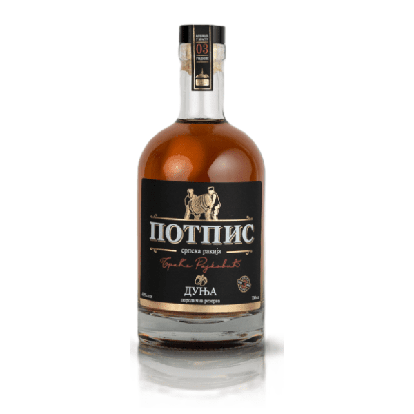 Rakija POTPIS dunja 3 yo 0,7l 0