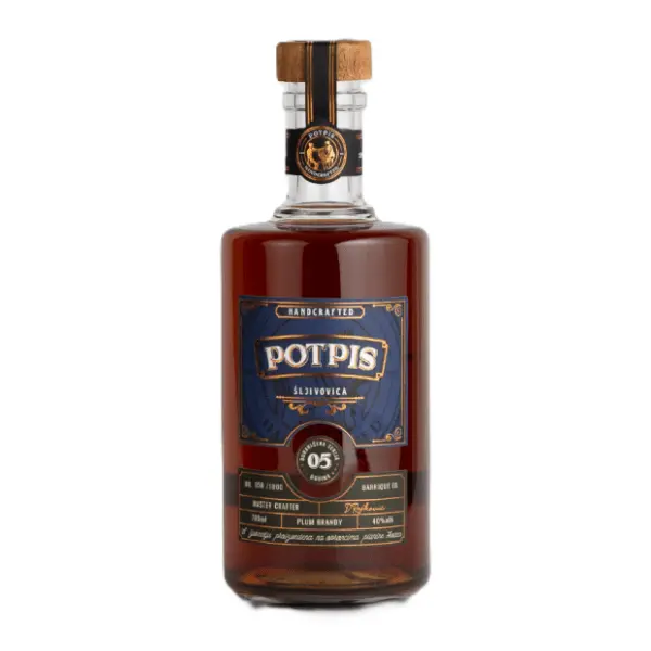 Rakija POTPIS šljiva 5 yo 0,7l 0