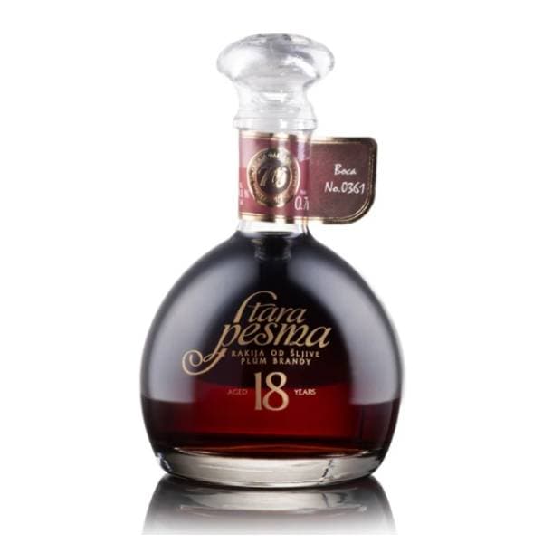 Rakija STARA PESMA šljiva 18 yo 0,7l 0