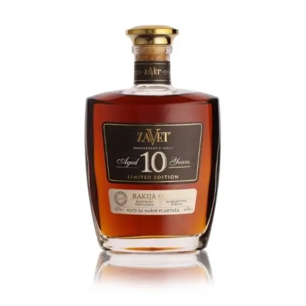 Rakija ZAVET šljiva 10 yo 0,7l 0