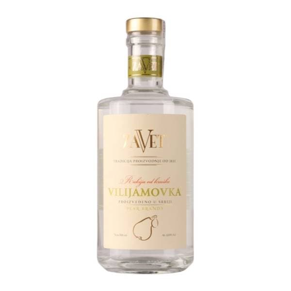 Rakija ZAVET viljamovka 0,7l 0