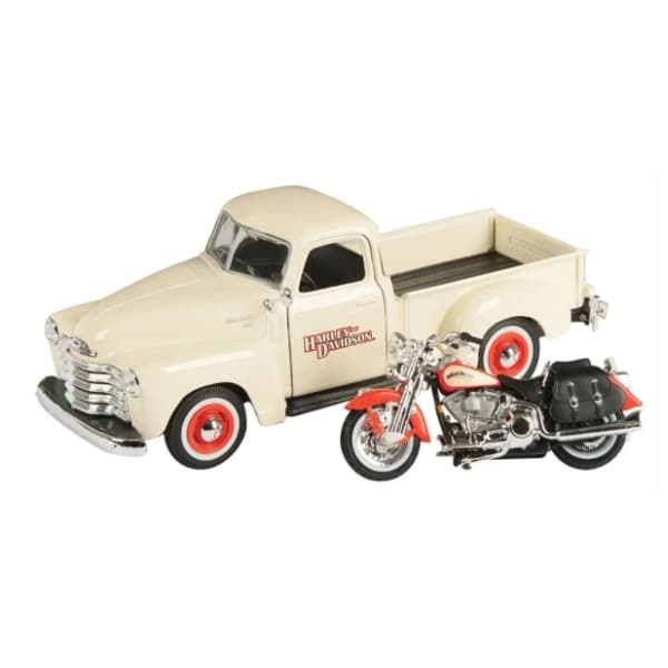 Set Chevrolet Pickup i FLSTS Heritage Springer 1:24 MAISTO 1