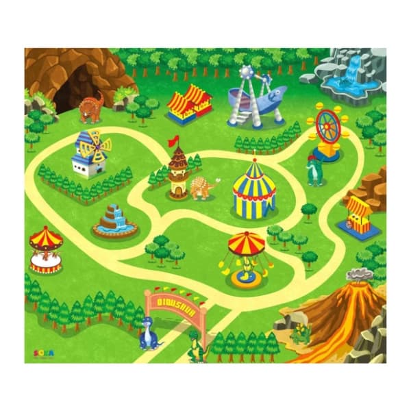 Set dinosaurusa i tepih za igru JUNGLE 0