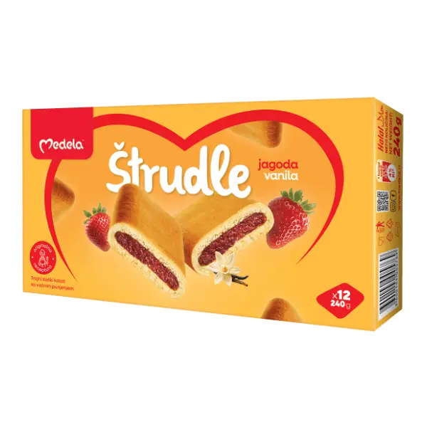 Štrudla MEDELA jagoda i vanila 240g 0