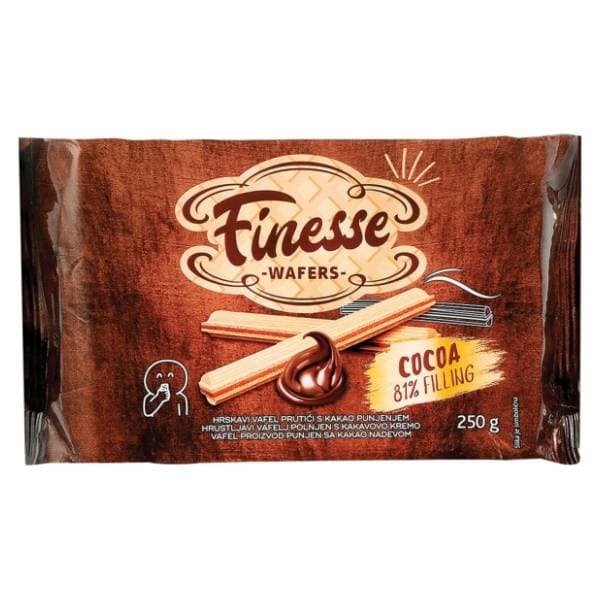 Vafl prutići FINESSE kakao 250g 0