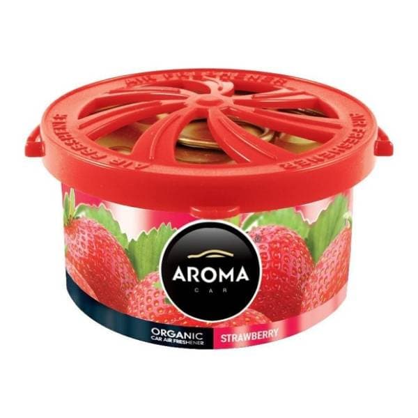 AROMA osveživač za auto organic strawberry limenka 0