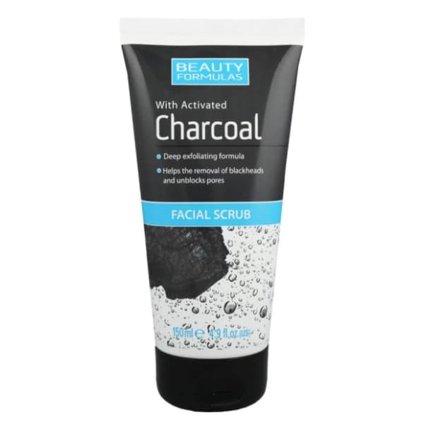 BEAUTY FORMULAS piling za lice charcoal 150ml 0