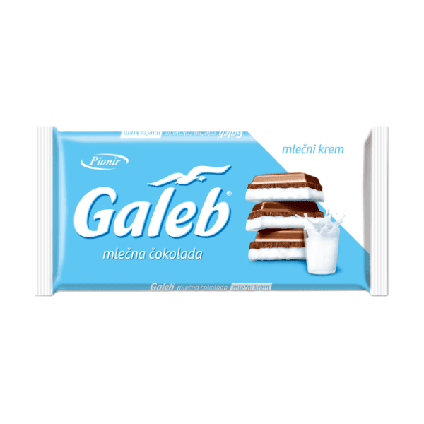 Čokolada PIONIR Galeb sa mlečnim filom 100g 0