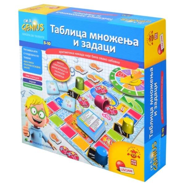 Edukativna igra Mali genije tablica množenja LISCIANI 0