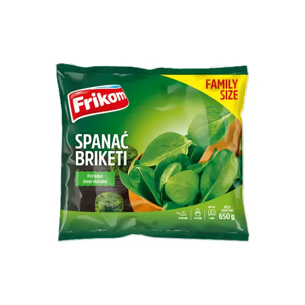 FRIKOM spanać u briketima 650g 0