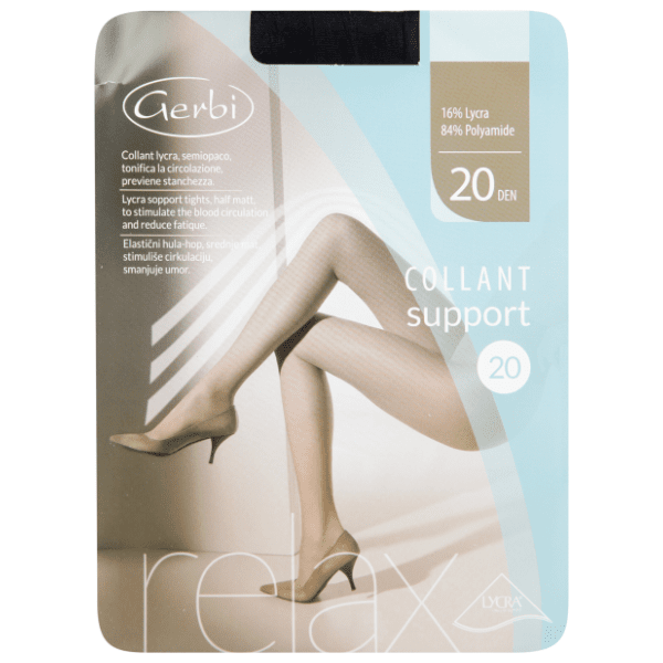 GERBI Relax hulahopke 20den crne M 3 0