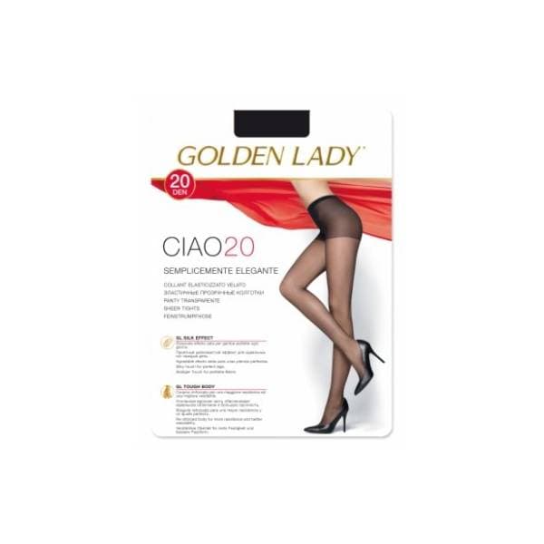 GOLDEN LADY Vely hulahopke 15den crne XL-5 0