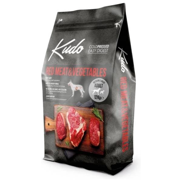 KUDO Medium&maxi adult hrana za pse meso i povrće 12kg 0