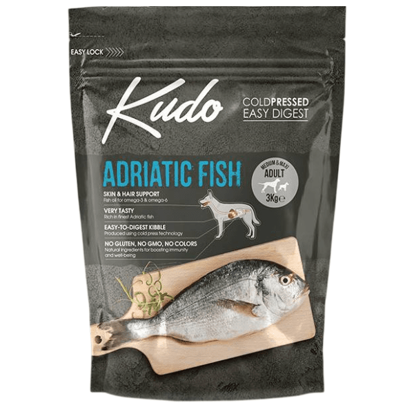 KUDO Mini adult hrana za pse adriatic fish 3kg 0