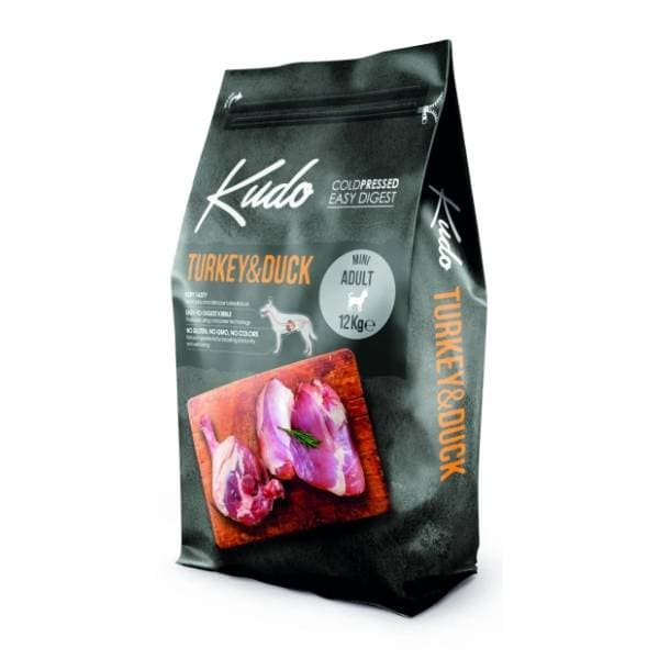 KUDO Mini adult hrana za pse ćuretina i pačetina 12kg 0