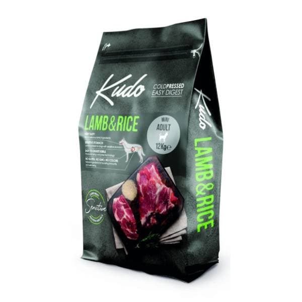 KUDO Mini adult hrana za pse jagnjetina i pirinač 12kg 0