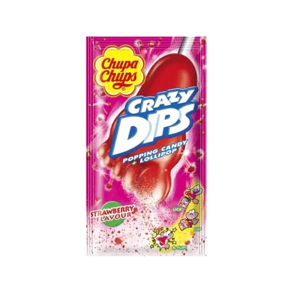 Lizalica CHUPA CHUPS Crazy dips jagoda 14g 0