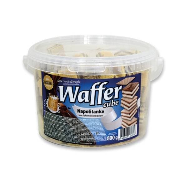 Napolitanke WAFFER mleko čoko kocka 800g 0
