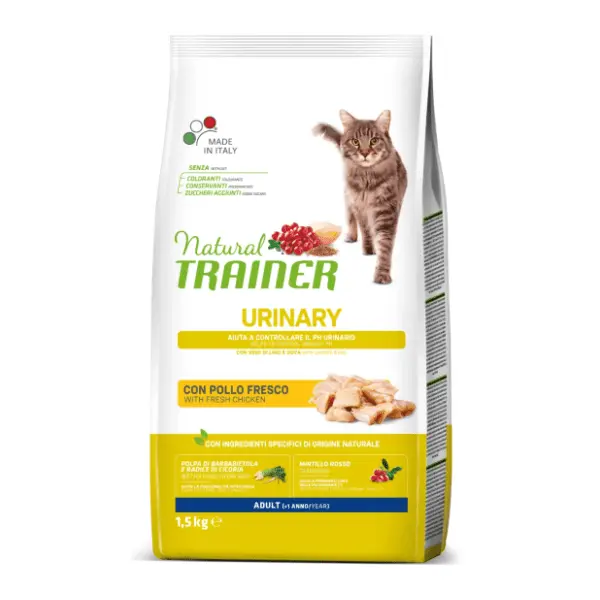 NATURAL TRAINER Cat urinary adult hrana za mačke piletina 1,5kg 0