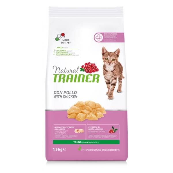 NATURAL TRAINER Cat young hrana za mačke piletina 1,5kg 0