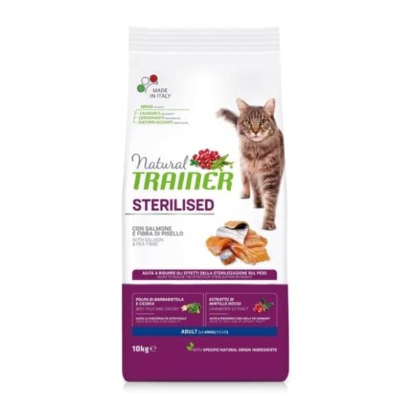 NATURAL TRAINER hrana za sterilisane mačke losos 10kg 0