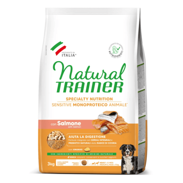 NATURAL TRAINER Sensitive adult hrana za pse losos 3kg 0