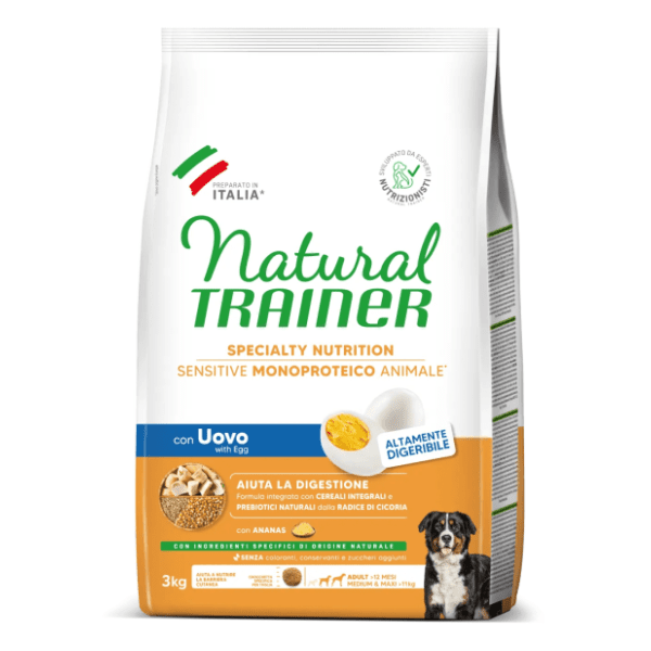 NATURAL TRAINER Sensitive hrana za pse bez glutena jaja 3kg 0