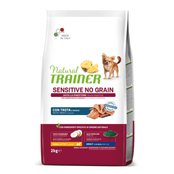 NATURAL TRAINER Sensitive hrana za pse bez glutena pastrmka 2kg 0
