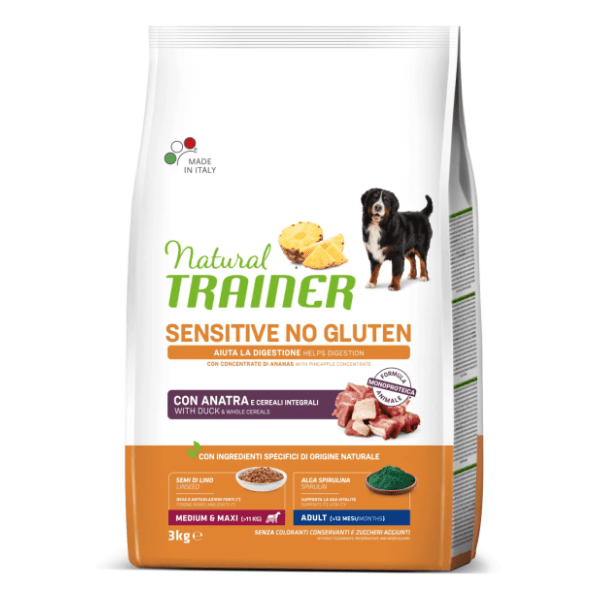 NATURAL TRAINER Sensitive hrana za pse bez glutena patka 3kg 0