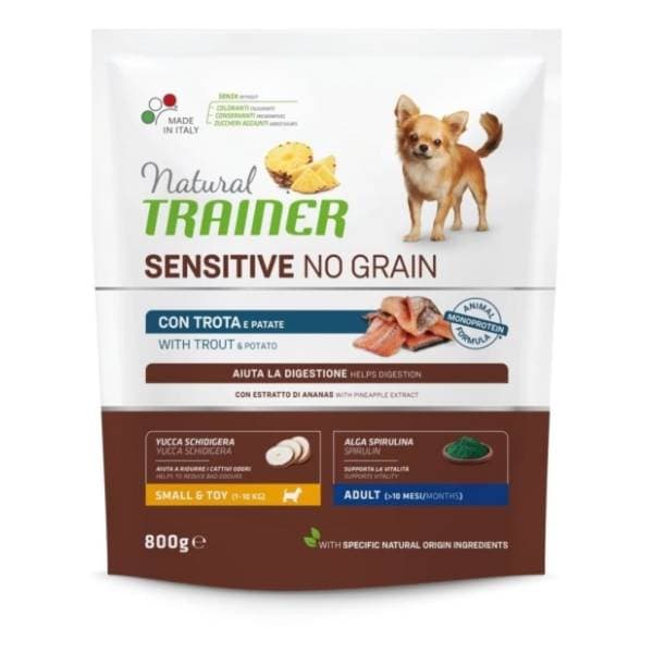 NATURAL TRAINER Sensitive no grain hrana za pse 800g 0