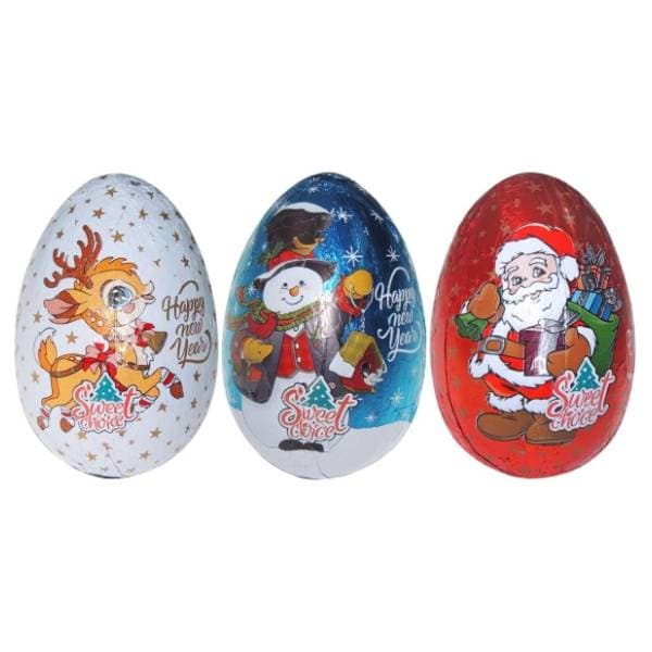 Novogodišnje čokoladno jaje SWEET CHOICE 80g 0