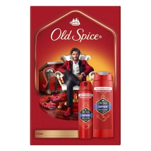 OLD SPICE set Captain gentleman (gel za tuširanje i dezodorans) 0