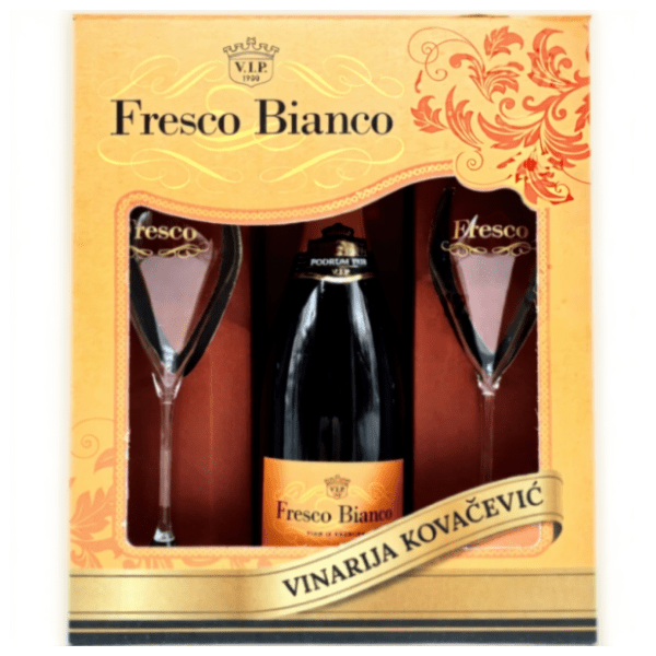 Penušavo vino KOVAČEVIĆ Fresco Bianco set 0,75l 0