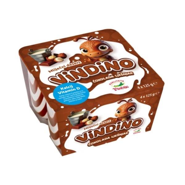 Puding VINDINO lešnik čokolada 4x125g 0