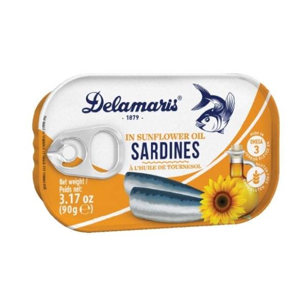 Sardina DELAMARIS u biljnom ulju 90g 0
