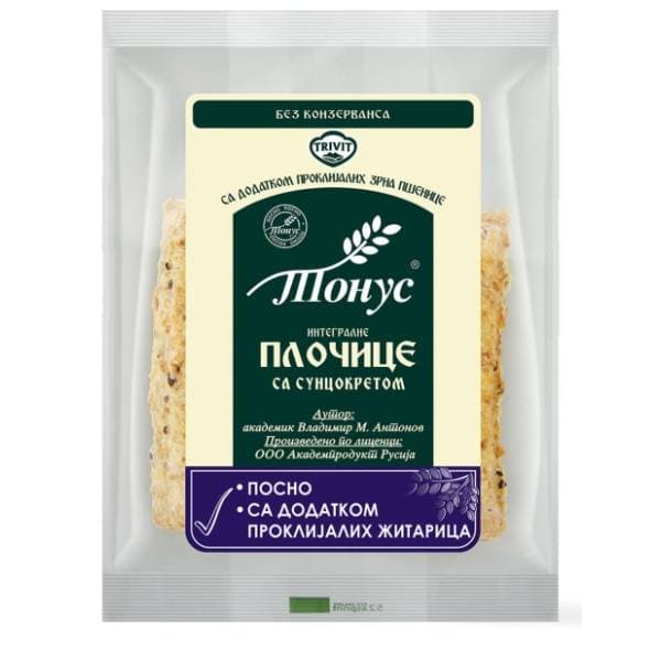 TONUS Integralne pločice sa suncokretom 120g 0