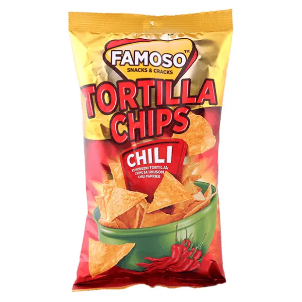 Tortilla FAMOSO čips chili 150g 0