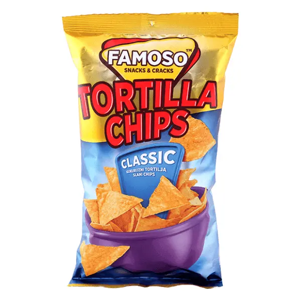 Tortilla FAMOSO čips classic 150g 0