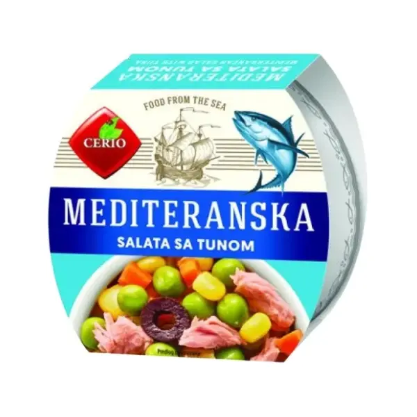 Tunjevina CERIO mediteranska salata 160g 0