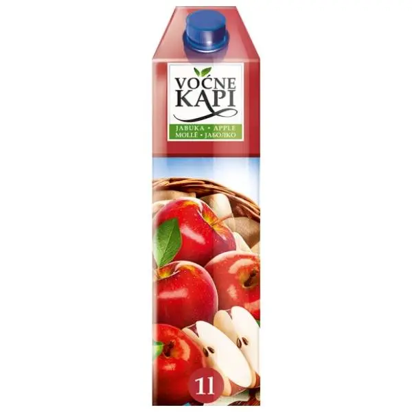 Voćni sok VOĆNE KAPI jabuka 1l 0