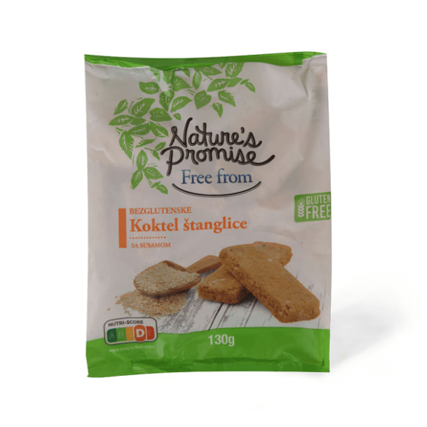 NATURE'S PROMISE Bezglutenske koktel štanglice 30g 0
