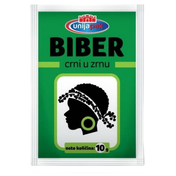 Biber u zrnu UNIJAPAK 10g 0