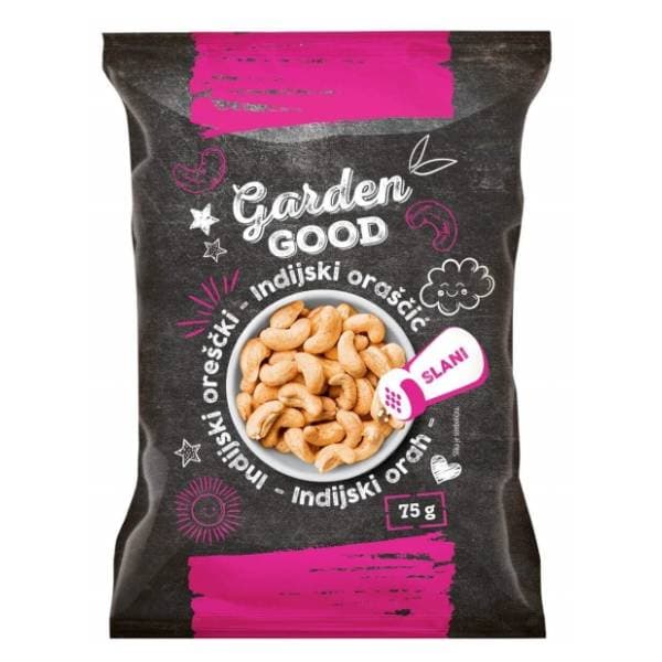 Indijski orah GARDEN GOOD pečeni slani 75g 0