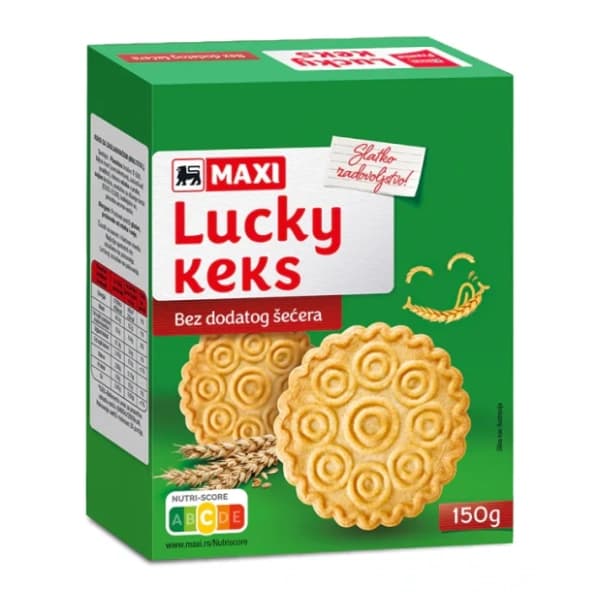 Keks MAXI Lucky 150g 0