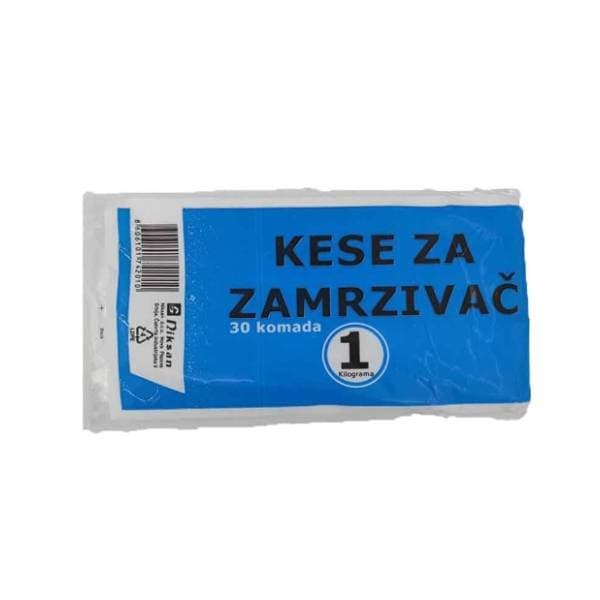 NIKSAN kese za zamrzivač glatke 1kg 30kom 0