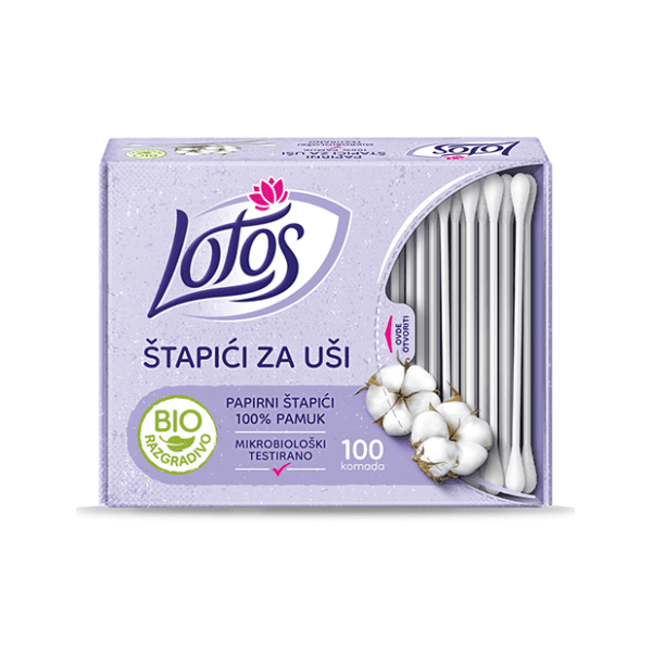 Štapići za uši LOTOS 100kom 0