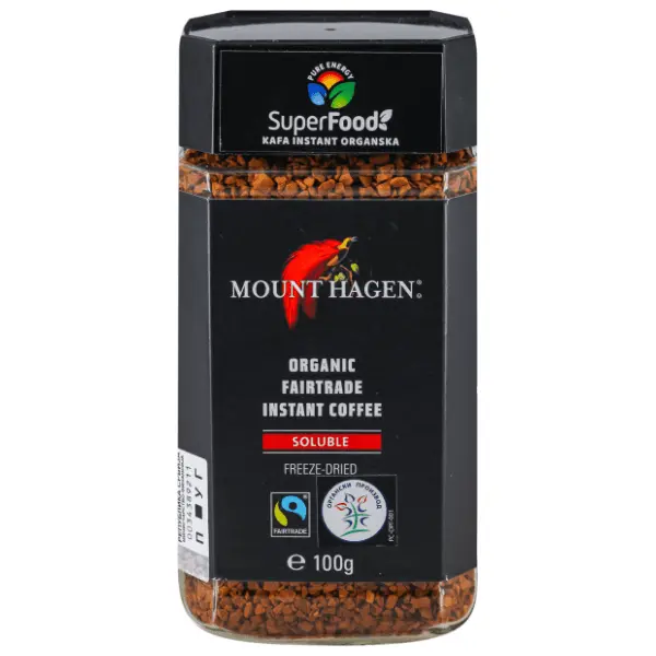 SUPERFOOD Mount hagen instant kafa organska 100g 0