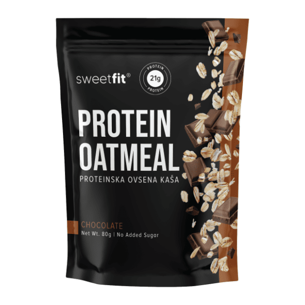 SWEETFIT proteinska ovsena kaša crna čokolada 80g 0