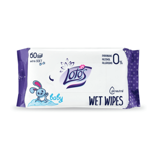 Vlažne maramice BABY LOTOS 60kom 0